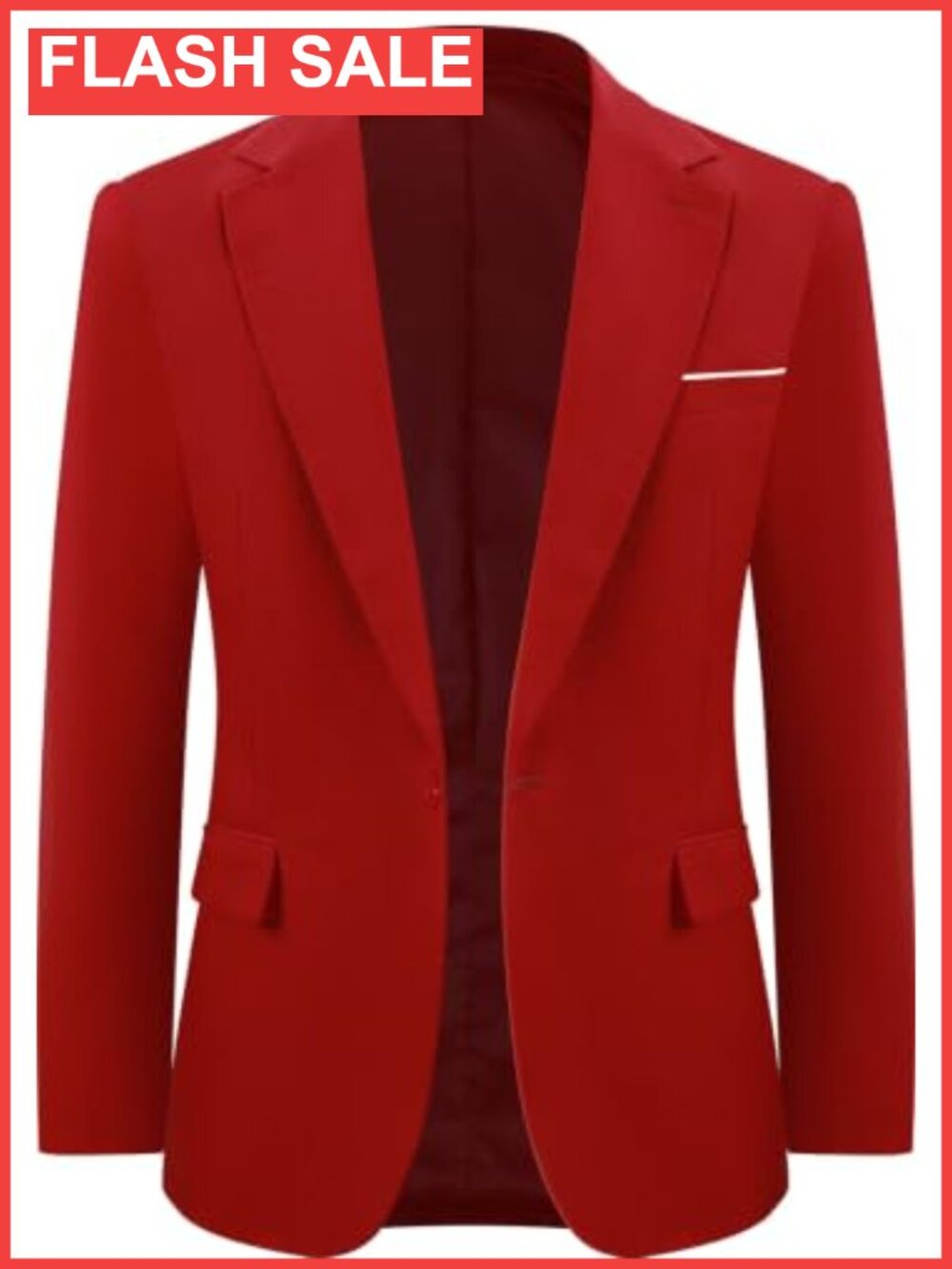 Mens Slim Fit One Button Suit Jacket Business Blazer Sport Coat
